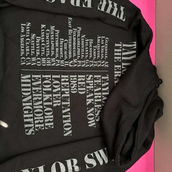 Taylor Swift Eras Tour Black Hoodie Small - Picture 4 of 12